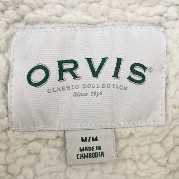 Orvis Men’s Size Medium Fleece Sherpa Lined Pullover Sweater - Picture 12 of 13